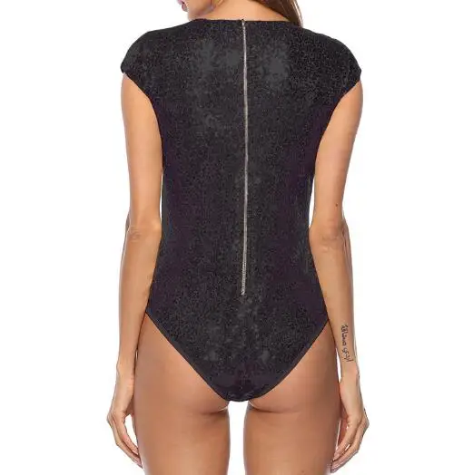 Mono Sexy de lentejuelas para mujer, ropa sin mangas con cuello en V profundo, negro y dorado, novedad de 2021