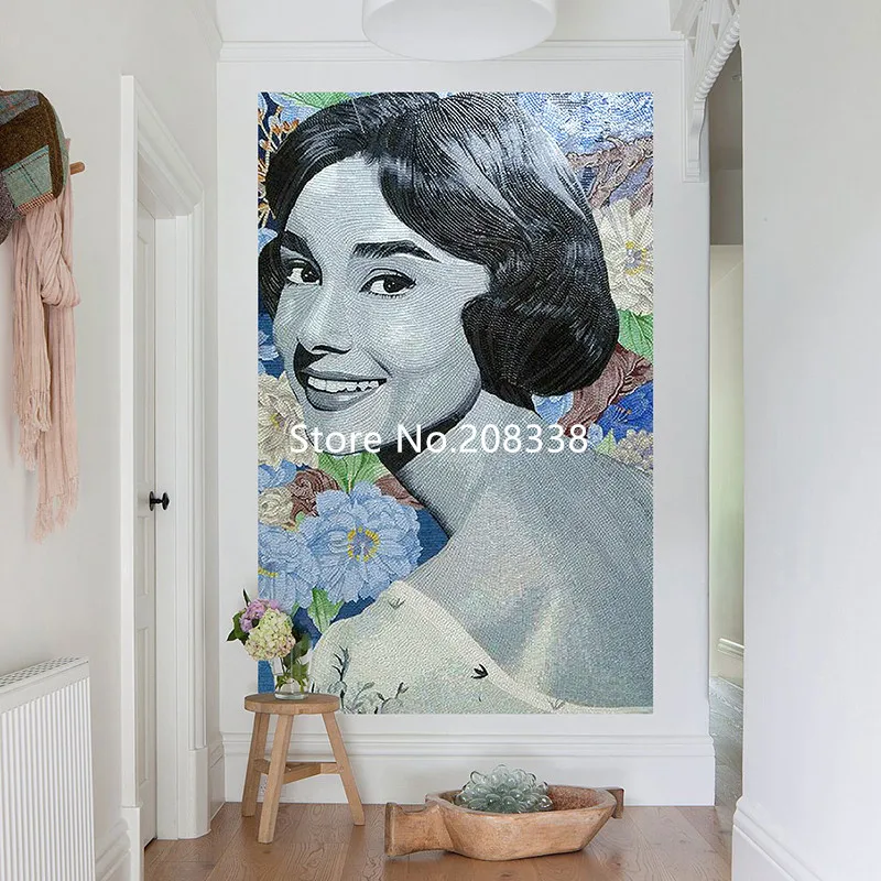 Audrey Hepburn Glass Mosaic Tiles