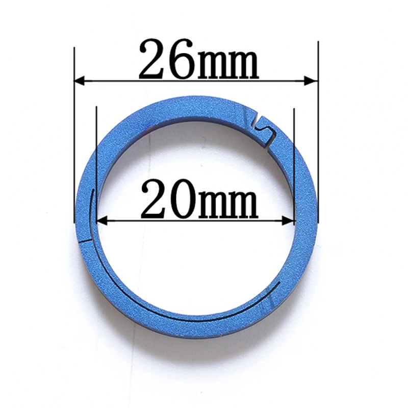 EDC Pure Titanium TC4 Key Chain Key Ring Carabiner Snap Clip Hook Camping Climbing DIY Accessories FW214