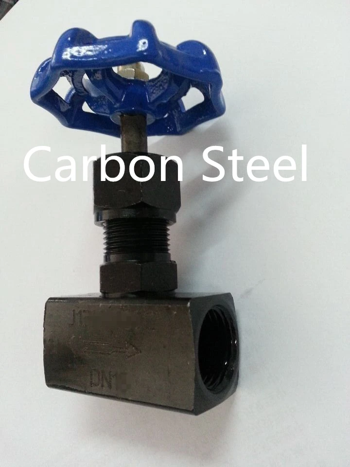 J13W-160P DN6 1/4 "DN10 3/8" DN15 1/2 "DN20 3/4" DN25 1 "Femmina Filo di Acciaio Inossidabile 316 /304/201 di Carbonio HighPressure Valvola A Spillo