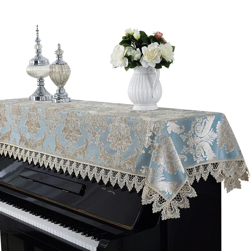 

European style embroidered lace piano towel home wedding decoration textile Half cover general size Elegant piano towels