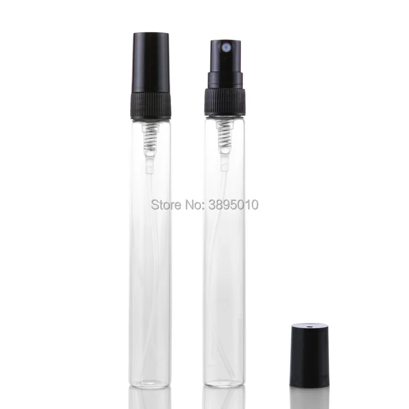 10ML Clear Empty Glass Spray Bottle, Cosmetic Perfume Refillable Container,Classic Empty Perfume Atomizer F476