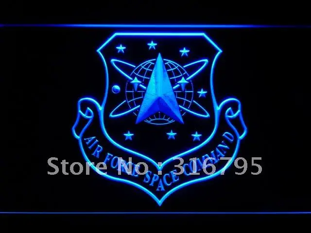 f195 Air Force Space Command LED Neon Light Signs with On/Off Switch 20+ Colors 5 Sizes to choose