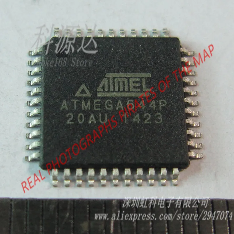 ATMEGA644P-20AU, 2pcs, em estoque