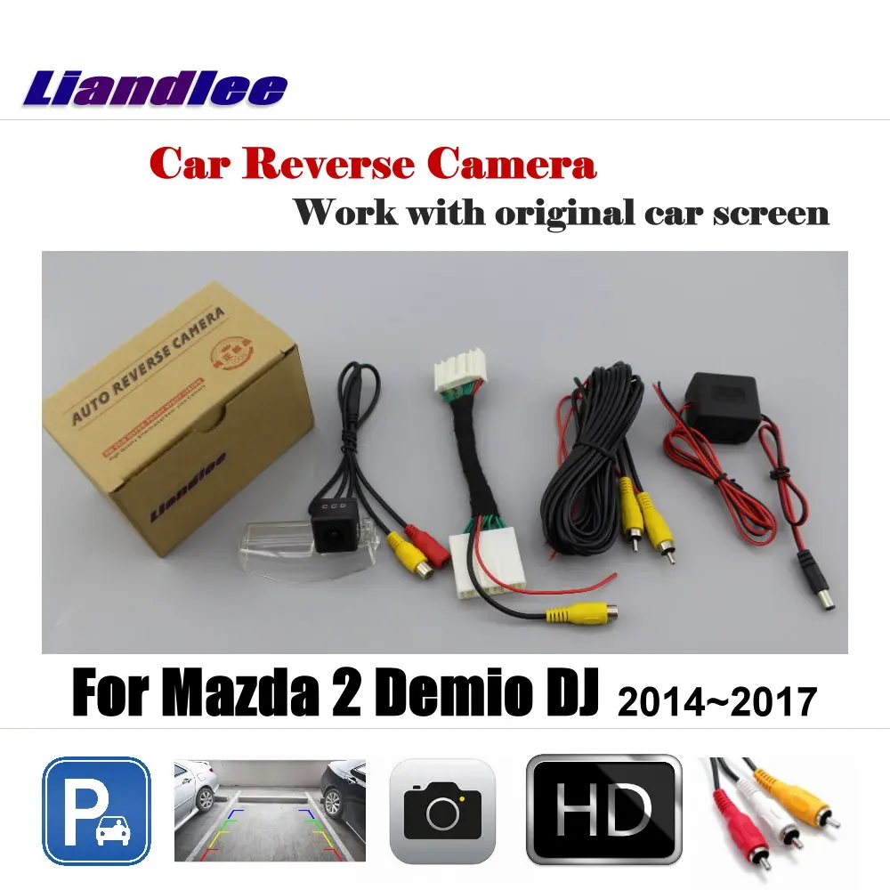 

For Mazda 2 Demio DJ 2014 2015 2016 2017 Car Rear View Reverse Back Camera AUTO HD CCD NTSC OEM CAM With RCA Adapter