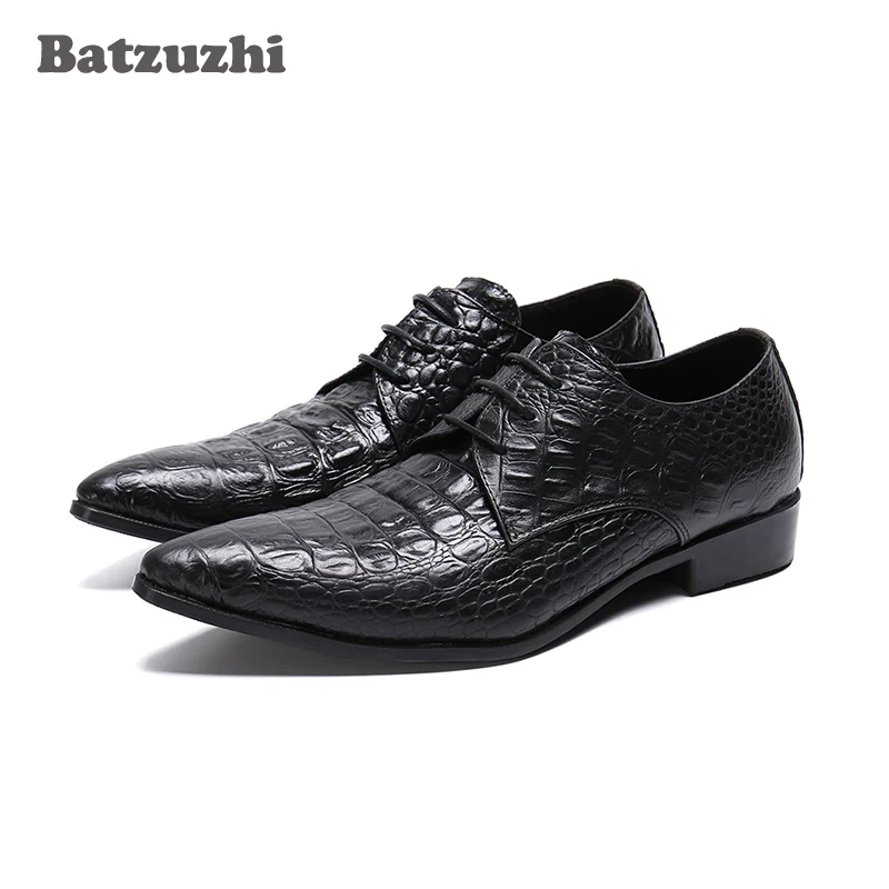 

Batzuzhi Formal Leather Shoes Men Pointed Toe Lace-up Business Dress Men Shoes Oxfords Zapatos Hombre, Big Sizes US6-12, EU38-46