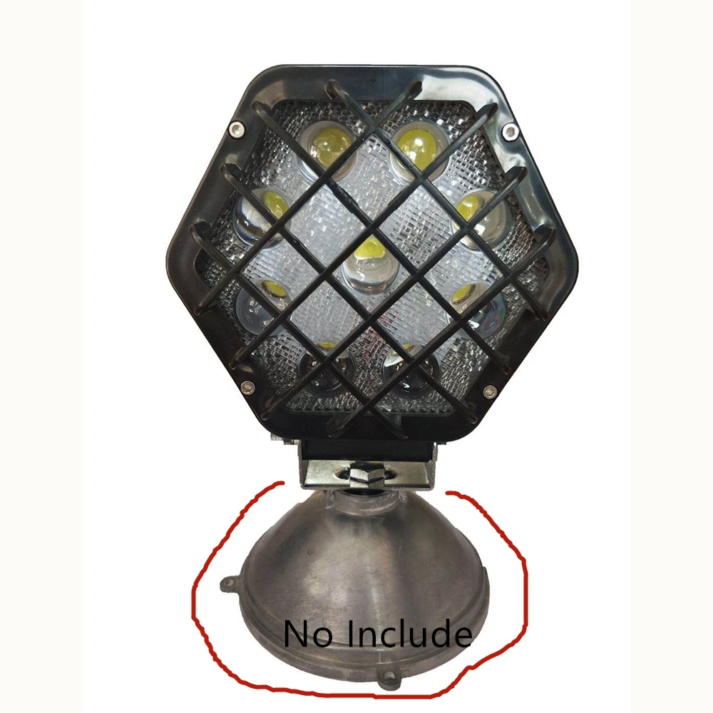 Marloo New Styling Car 27W 48W Headlight Portable Hexagon Shape Led Work Light Lamp For Boat Tractor Truck Off-Road Motorcycle