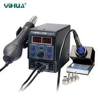 YIHUA 8786D Upgrade Rework Soldering Station 2 in 1 SMD Hot Air Gun Thermoregulator Soldering Iron 700W BGA Welding Tool Station