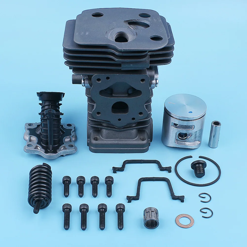 Imagem -03 - Nikasil-cilindro Piston Intake Manifold Junta Kit Peças de Reposição Motosserra Fit para Husqvarna 445 450 Rancher 445e 450e ii 42 mm