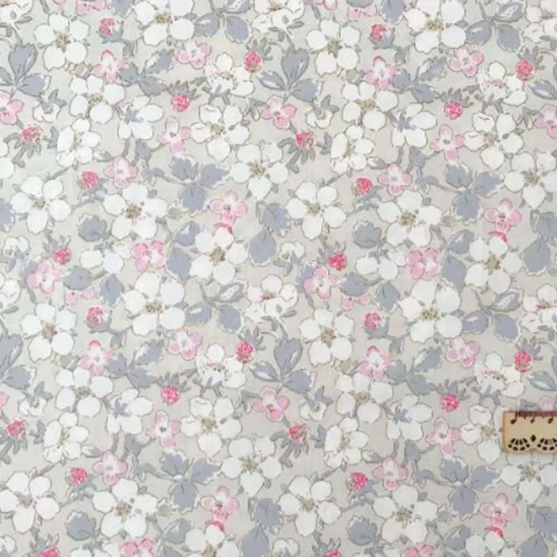 160 سنتيمتر * 50 سنتيمتر القطن القماش الوردي الأزرق الأبيض الزهور الزهور تحقق النسيج ل DIY سرير الطفل الفراش الملابس بلوزة ديكور العمل اليدوي