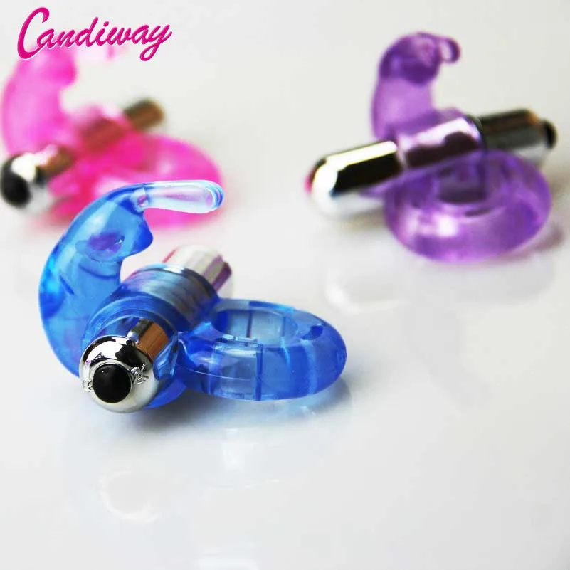 mini rabbit cock ring Vibrating Powerful Vibrator delay Ejaculation penis ring adult sex toys for men clit Vibrate for Couples