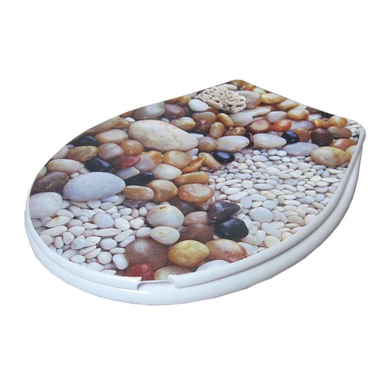 toilet seat cover set hot sales fashion bathroom toilet lid cover standard closing 2020 high quality colorful  pp  toilet seat