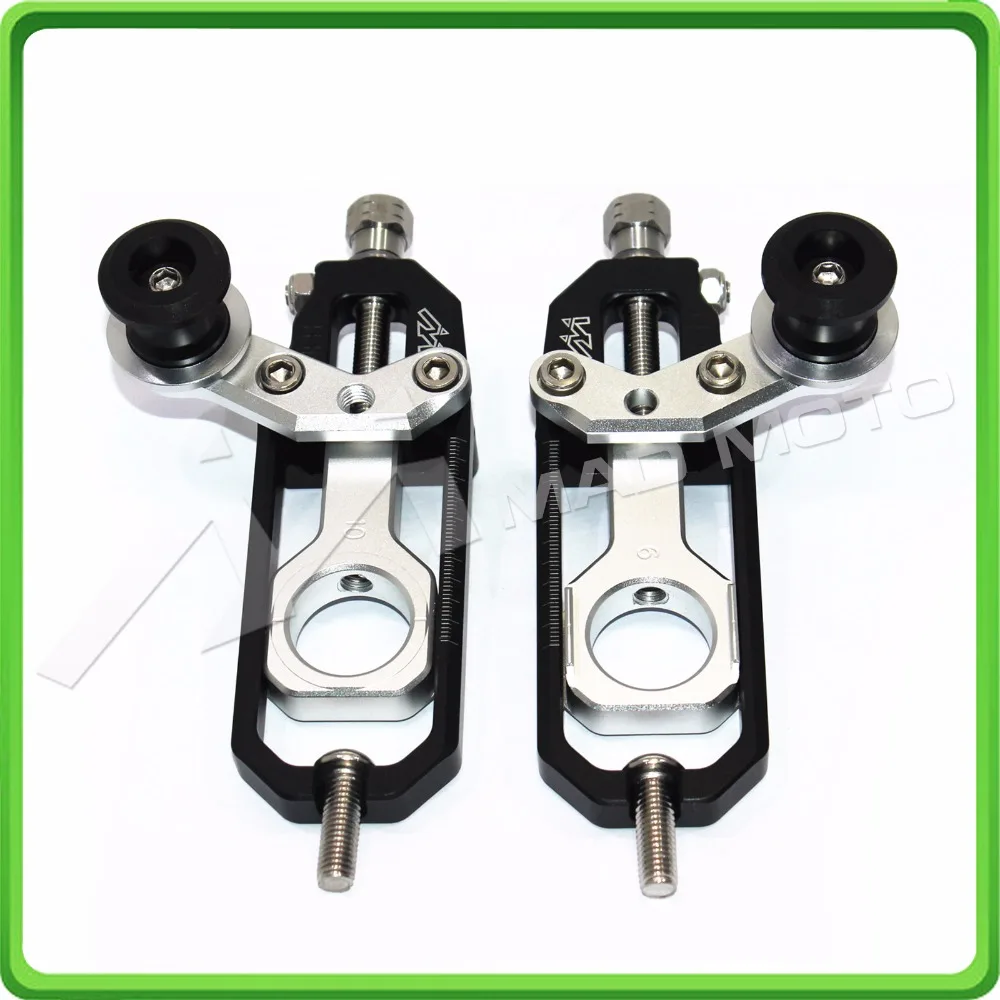 Motorcyclr Chain Tensioner Adjuster with spool fit for Honda CBR1000RR 2004 2005 2006 2007 CBR 1000 RR CBR1000 RR Black&Silver