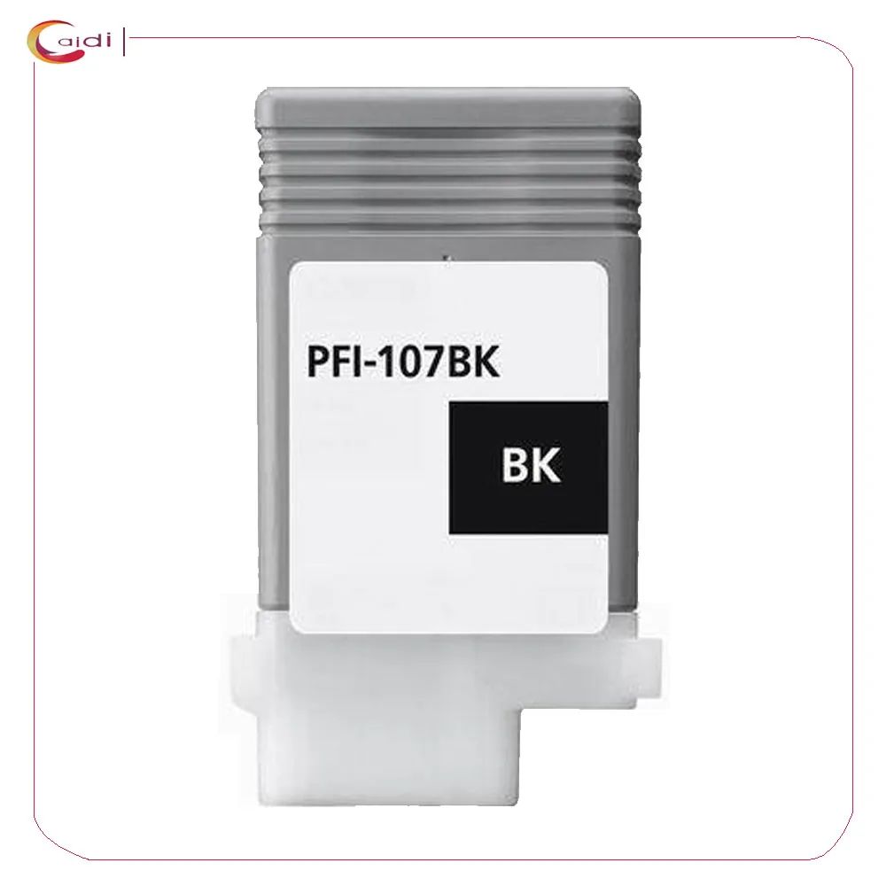 1 Pack Black Compatible for Pfi-107 Ink cartridge fit Canon ipf 670 680 685 770 780 785 printer 130ml