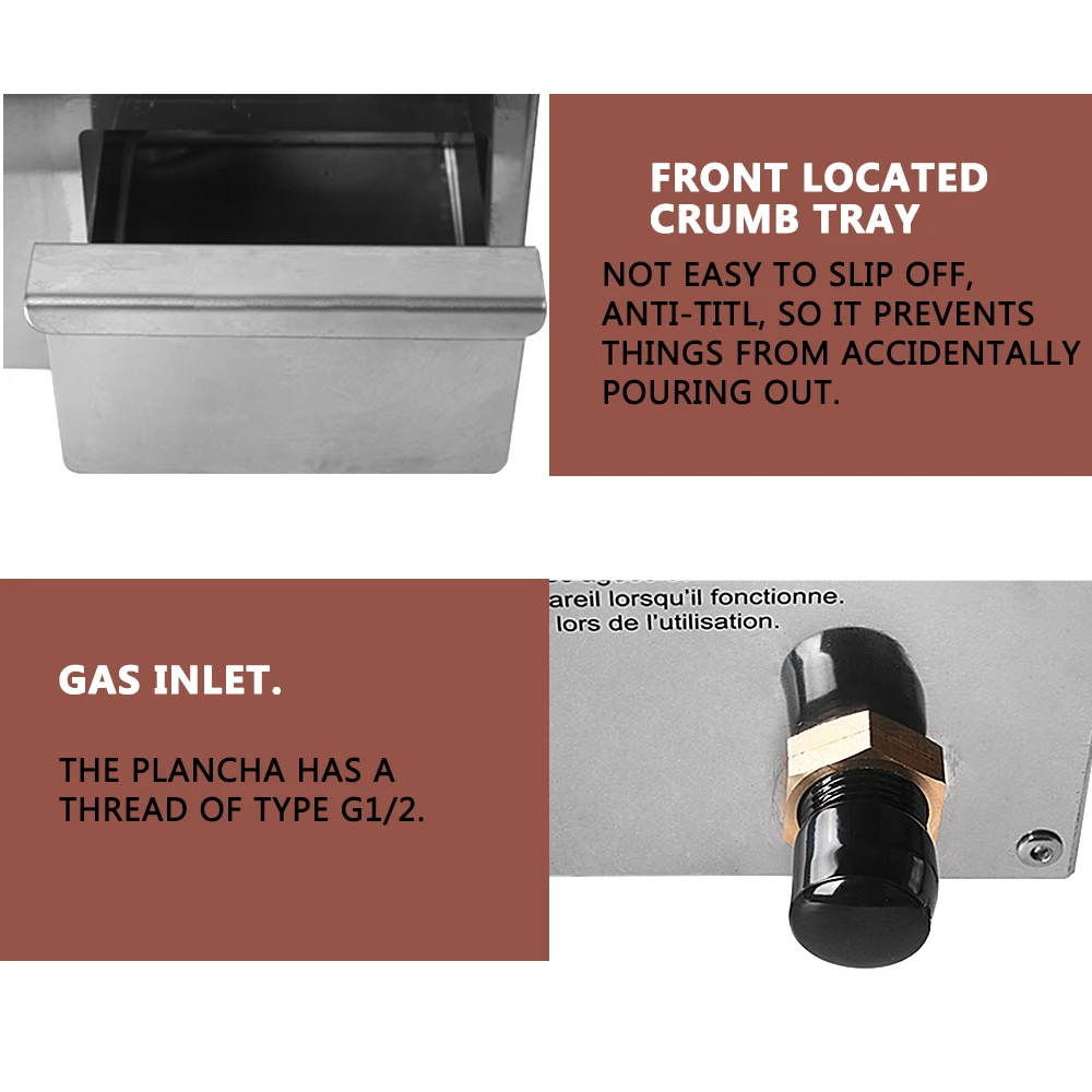 ITOP Grill na zewnątrz gazu Plancha Grill Griddle non-stick czarny żelaza płyta do gotowania szybkie ogrzewanie osprzęt do grilla certyfikat CE