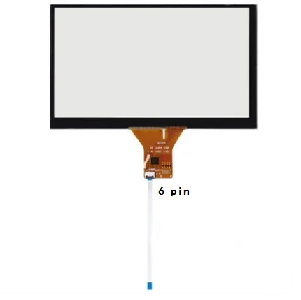 167*92 mm New 7 inch 6 pin capacitive touch screen car DVD navigation screen IC:GT911 touch screen ribbon cable