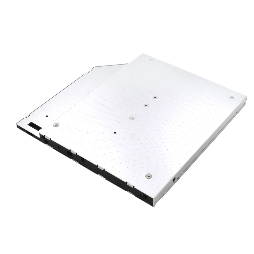 TISHRIC 2nd HDD Caddy 9.5mm Aluminum Optibay Case Hard Disk Drive Enclosure Adapter Dvd hdd For M2 NGFF SSD Laptop CD-ROM