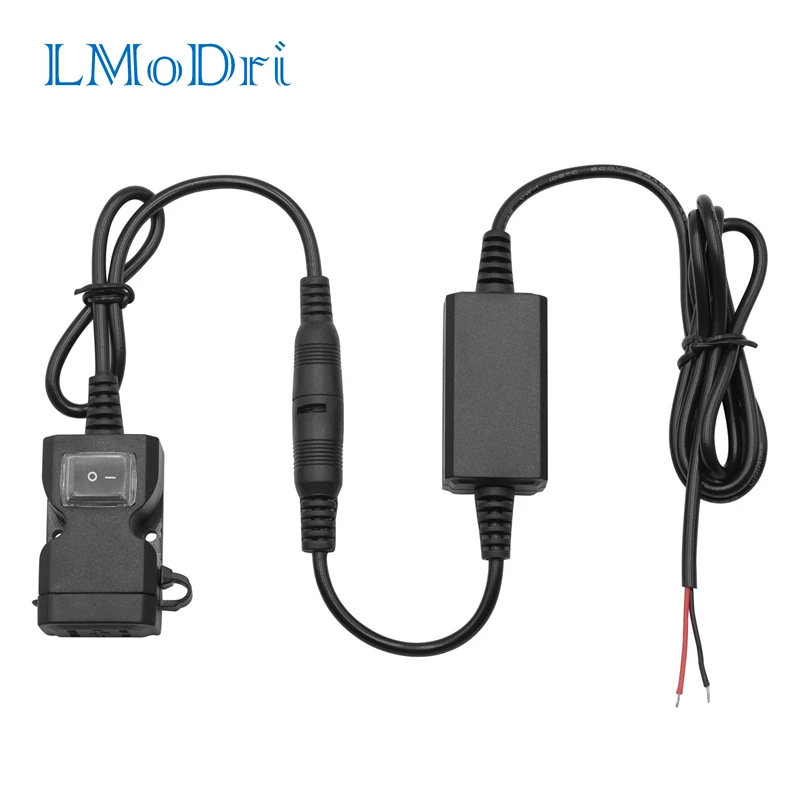 

LMoDri Electric Car Motorcycle Mobile Phone Charger Dual Port USB Car Rearview Mirror Handlebar Waterproof Car Chargers