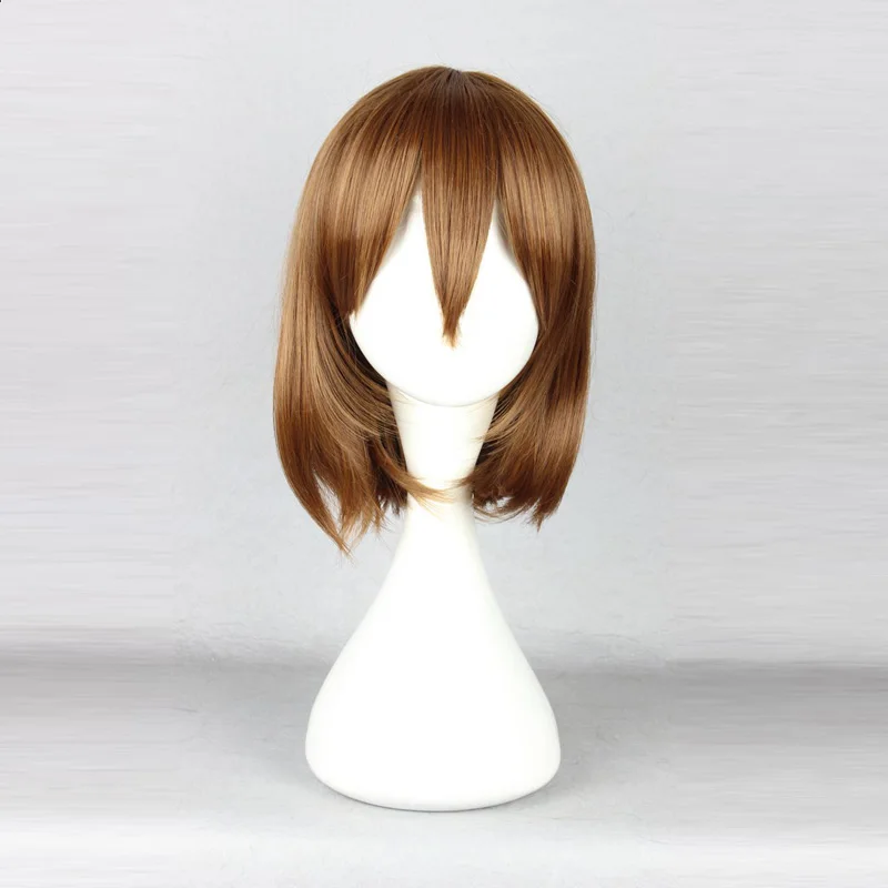 Chara Frisk Wig Brown  Heat Resistant Synthetic Hair Undertale Cosplay Wigs + Wig Cap