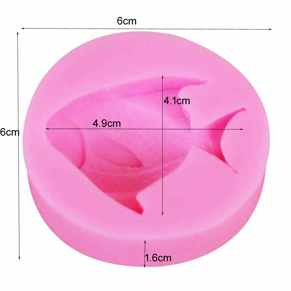 Byjunyeor 3D Fish 3D Candle Soy Wax Mould Scented Soap Handmade Silicone Mold Plaster Resin Clay Diy Craft Home Decoration m858