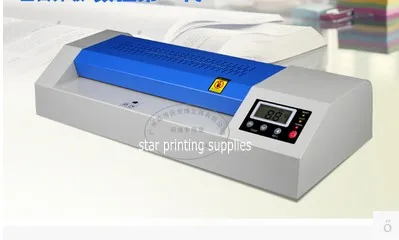 Hot Roll And Cold Roll Laminator 320mm Laminating Machine With LED Control Board and 4 pcs Rubber Rollers