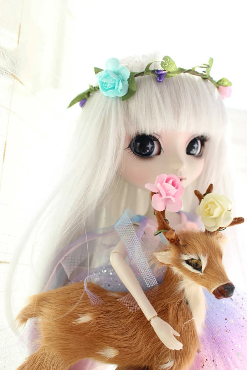 Super Fairy Blyth Doll Sky Shining Dress with hair band for Blyth, Pullip , Kurhn, Licca , Momoko Dolls 1 set=2pcs no doll