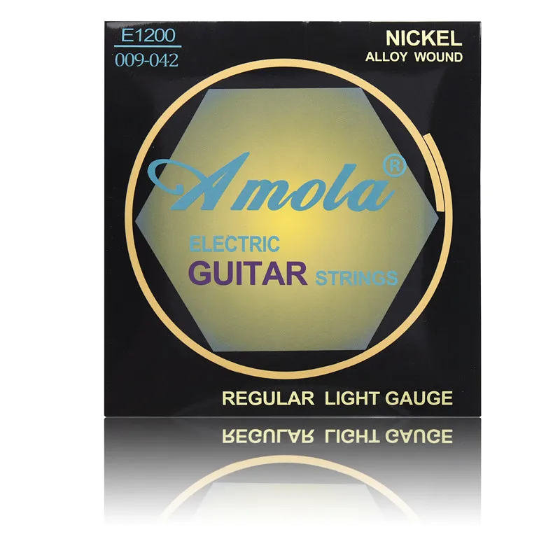 Amola E1200 009-042 Electric Guitar Strings Copper Nickel Alloy Musical Instruments Accessories Parts