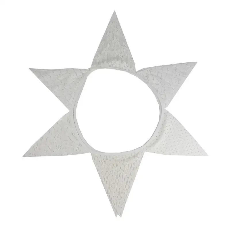 Vintage Trang Trí Đám Cưới Bunting Mộc Mạc Váy Lót Biểu Ngữ Ren Trắng Vải Cờ Đuôi Nheo Vòng Hoa Dự Tiệc Cung Cấp 3.2M 12 Lá Cờ