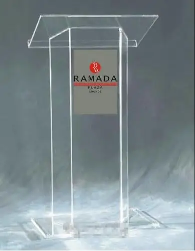 Free Shipping modern acrylic podium with clear Fixture Displays Acrylic church pulpit surface tubes custom podium church Size