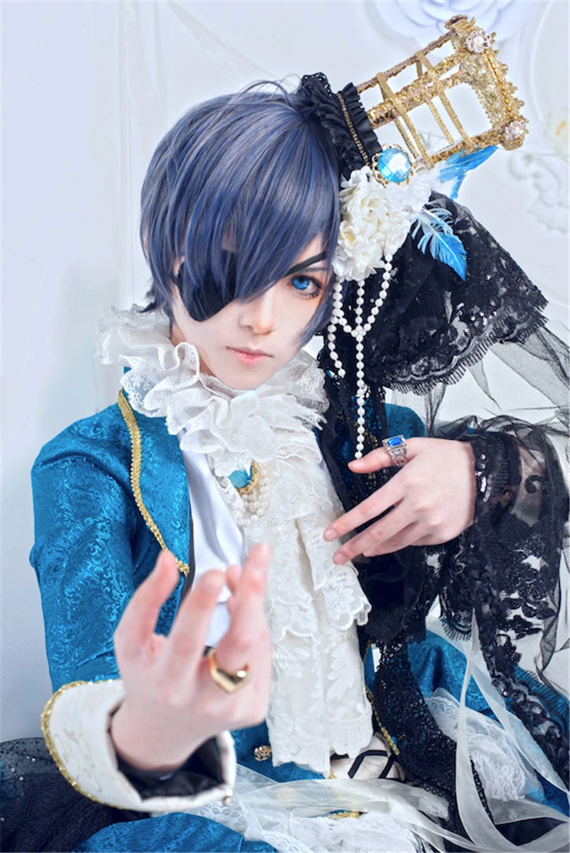 Irelia H Store Anime cosplay Black Butler Ciel Phantomhive Cosplay Costume ciel Illustrator Edition Customized