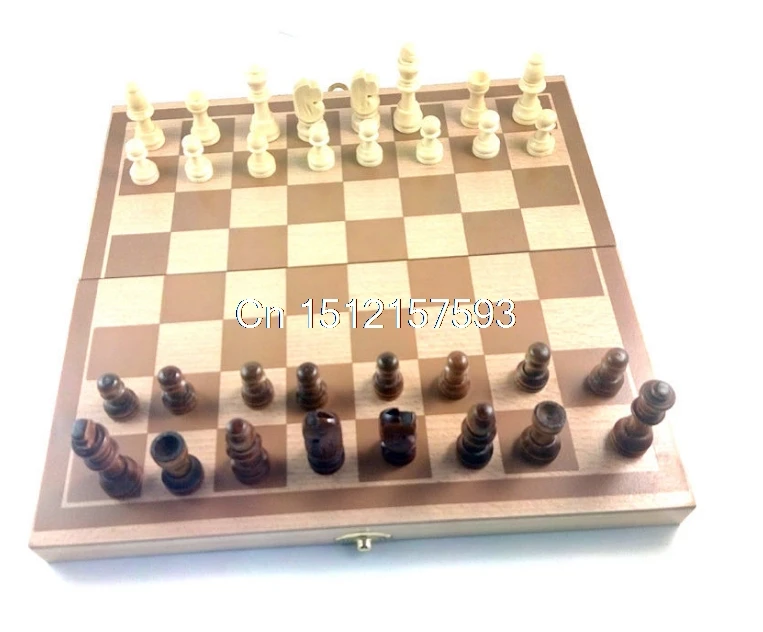 

New Rosewood Wooden Folding Chess Board Chess Bord Set Game