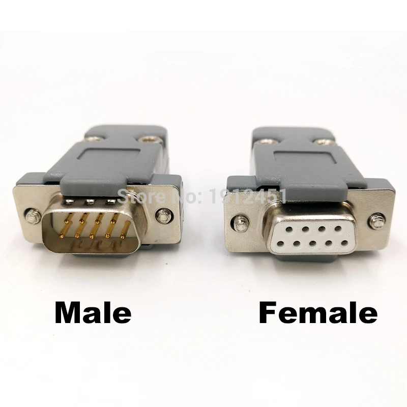 DB9 VGA Plug D type connector 9pin port socket adapter female&Male RS232 DP9