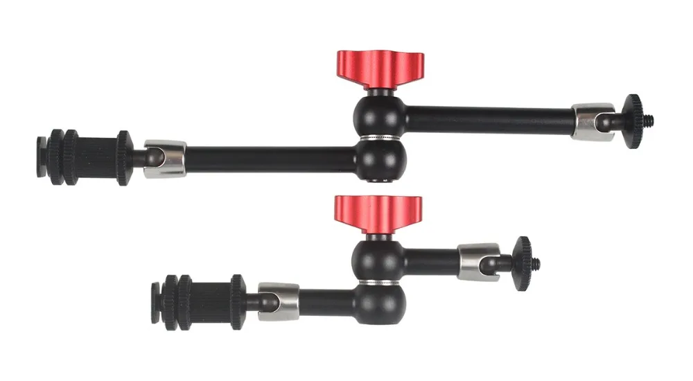 7 "11"ステンレス鋼咬合マジックアーム用デジタル一眼レフ液晶モニターledライトカメラアクセサリー