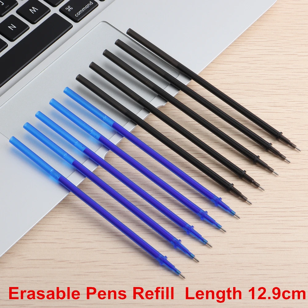 40PCS GENKKY Erasable Pen Refills Ink 0.5mm Gel Pen Magic Gel-Ink Refill The Needle Style Length 12.9cm Ink Colors Black Blue