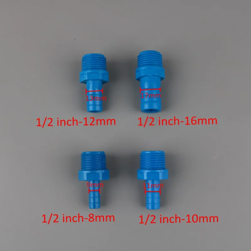 5 sztuk pcv 1/2 cala do 8mm 10mm 12mm 16mm złącze gwintowe węża do pompy powietrza akcesoria pompa wody wspólne Fish Tank Tube Adapter