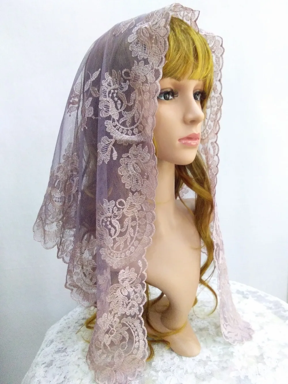 Catholic Lace Veil Chapel Scarf Spanish Lace Mantilla