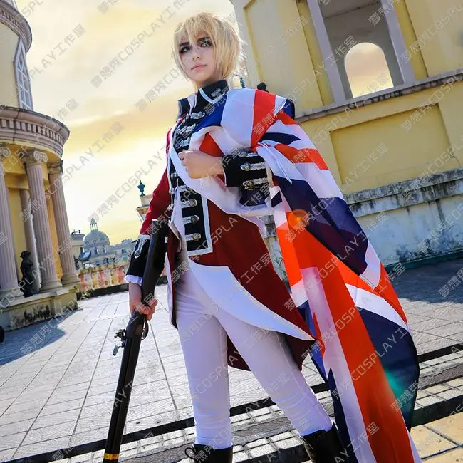 

APH Hetalia Axis Powers War of Independence British England Cosplay Costume 11