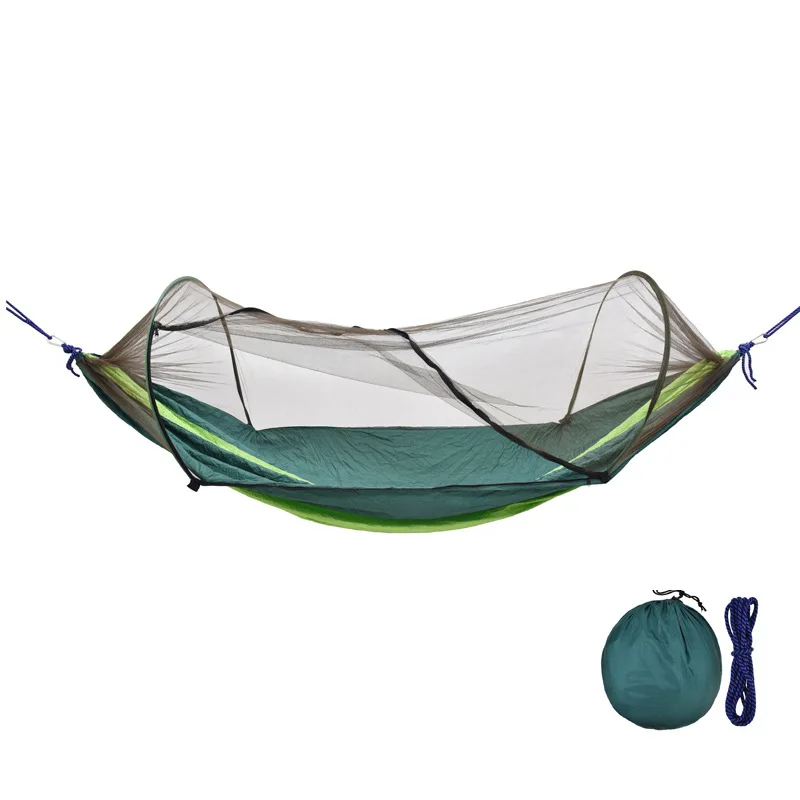 Outdoor Mosquito Net Hammock Swing Summer Camping foot rest tent hanging chair patio furniture adult covered sleep travel