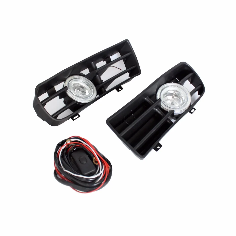 

For VW Volkswagen GOLF 4 GTI TDI R32 MK4 1998-2004 LED Car Bumper Grille Fog Lights Angel Eyes Fog Lamp Bulb with Wire Kit