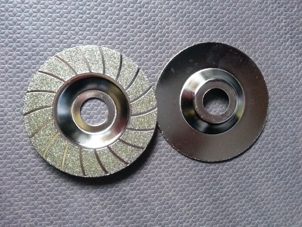 4''인치 100mm 전기도금 오목 다이아몬드 그라인딩 디스크 최고 품질