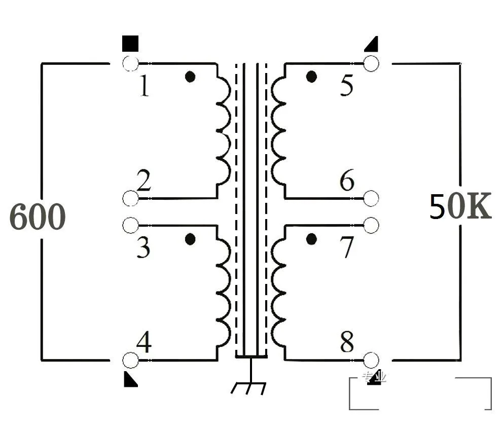 600:50K Permalloy audio transformer Boosting the transformer Isolation transformer