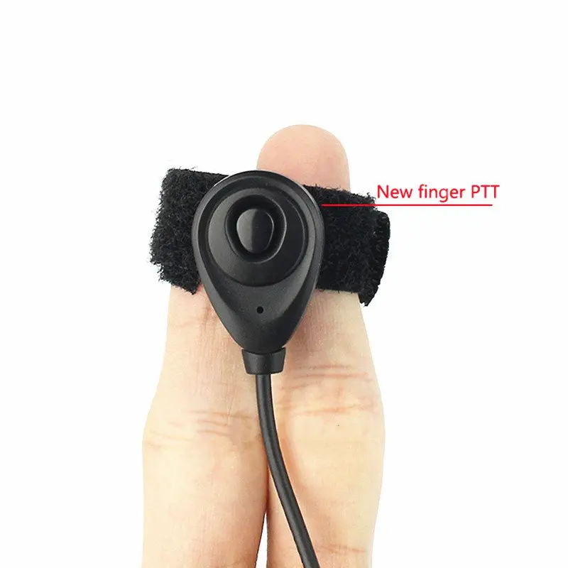 Micrófono de cristal para walkie-talkie, manos libres, PTT, para Mini Radio de coche, QYT KT8900/KT8900R