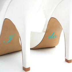 2 pairs/lot Something Blue I Do & Me Too Vinyl Shoe Decal - Wedding Shoe Decal - Bridal Shoe Accessories