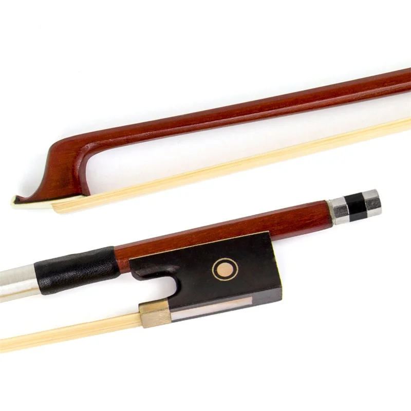 Kmise Violin Bow 4/4 Full Size Professional Violin Bow Horse Hair Brazilwood Horse Hair Parts Ebony Frog