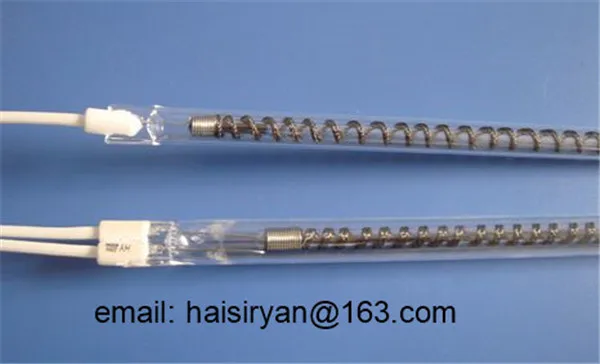 customized 1000w 500mm far Single tube Electric halogen IR quartz glass heate lamp