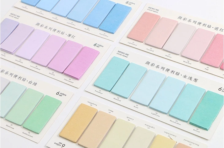 

Цветная Радужная липкая бумага для заметок (1 упаковка)