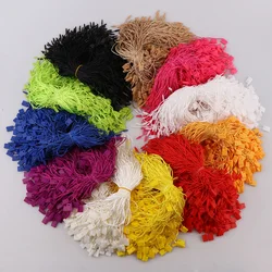 300Pcs Square Clothes Tag Rope 11 colors Cords Polyester Hanging Tablets For Garment Bag Tags Cards, DIY Clothing Accessories