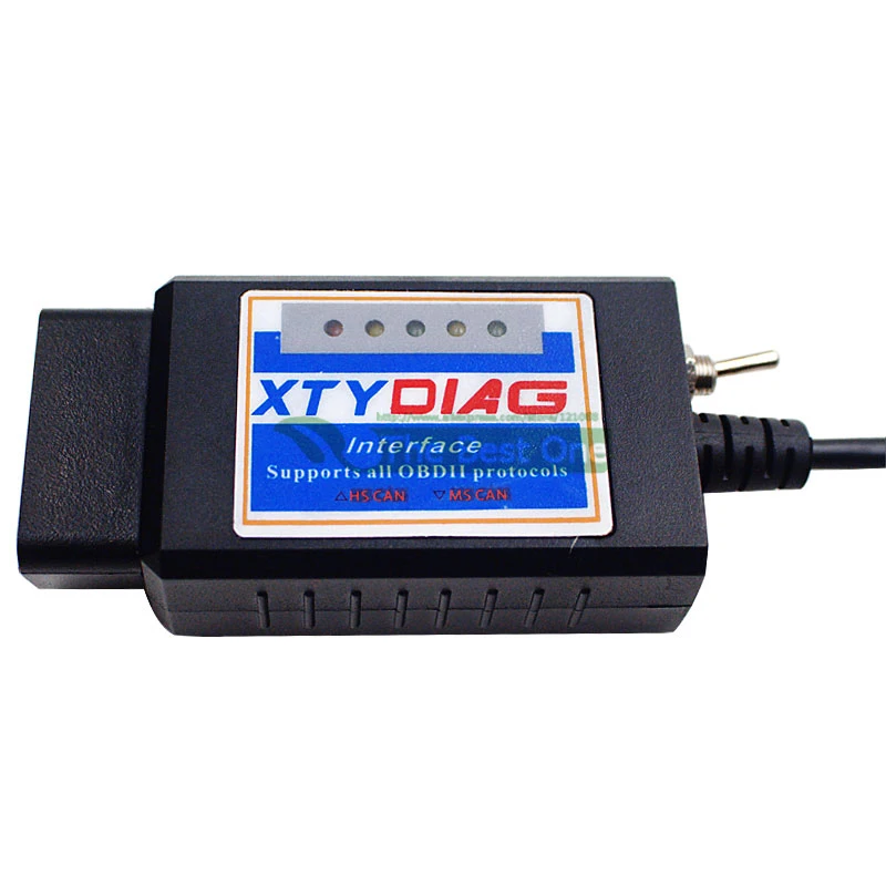 مفتاح ELM327 V1.5 USB ، قارئ رموز ، أداة ماسح تشخيصي ، رقاقة لـ HS ، MS ، علبة ، ELM ، PIC18F25K80 ، الأحدث