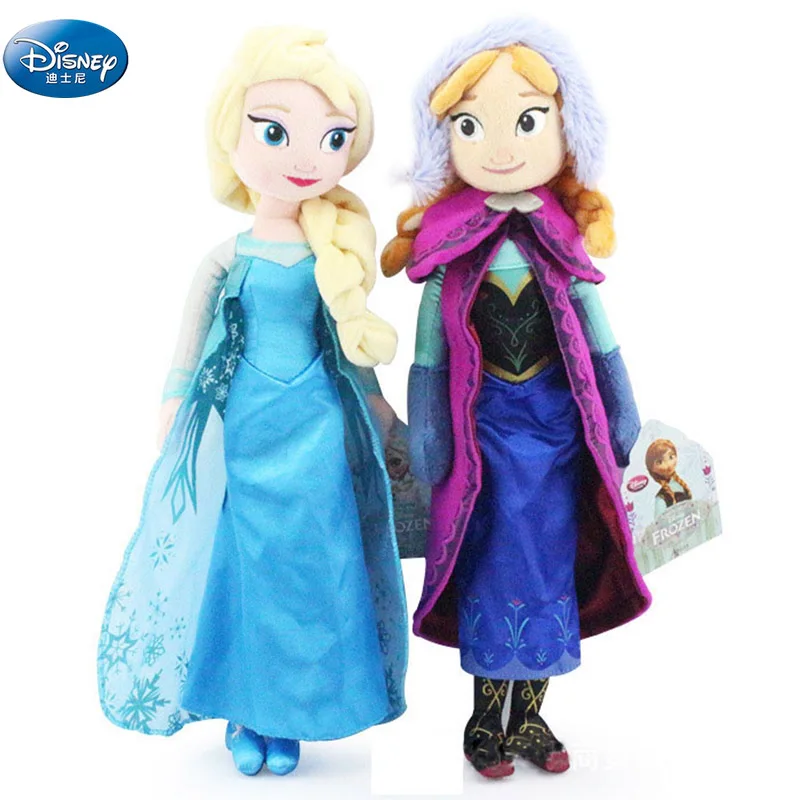 New frozen Princess Anna  Elsa  Plush toys  cute Dolls Soft Pillows for baby kids for Birthday Dear person gift