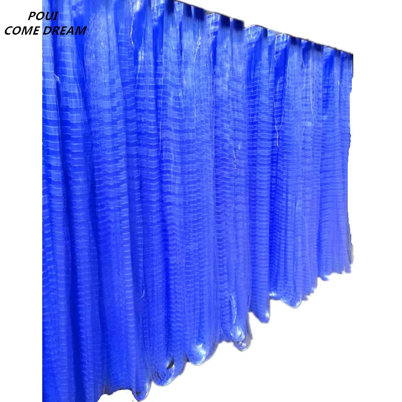 

semifinished articles blue 0.11mm line H1.5m-5m L160m fishnet gill net fish trap fishing network rede de pesca fishing tool